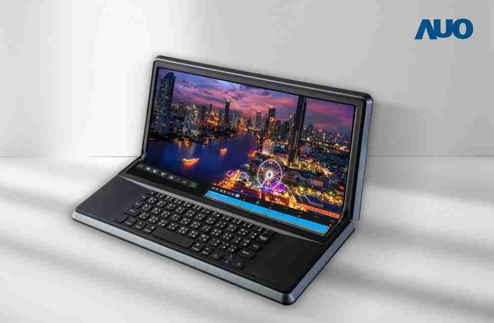 尊龙z614.6吋Micro LED折迭显示屏幕，，，，搭配半径4mm的弯折绞炼，，，，以及高画素、、、高亮度、、高对比度的显示技术特点，，，，即便在大视角下仍保有绝佳色相与亮度