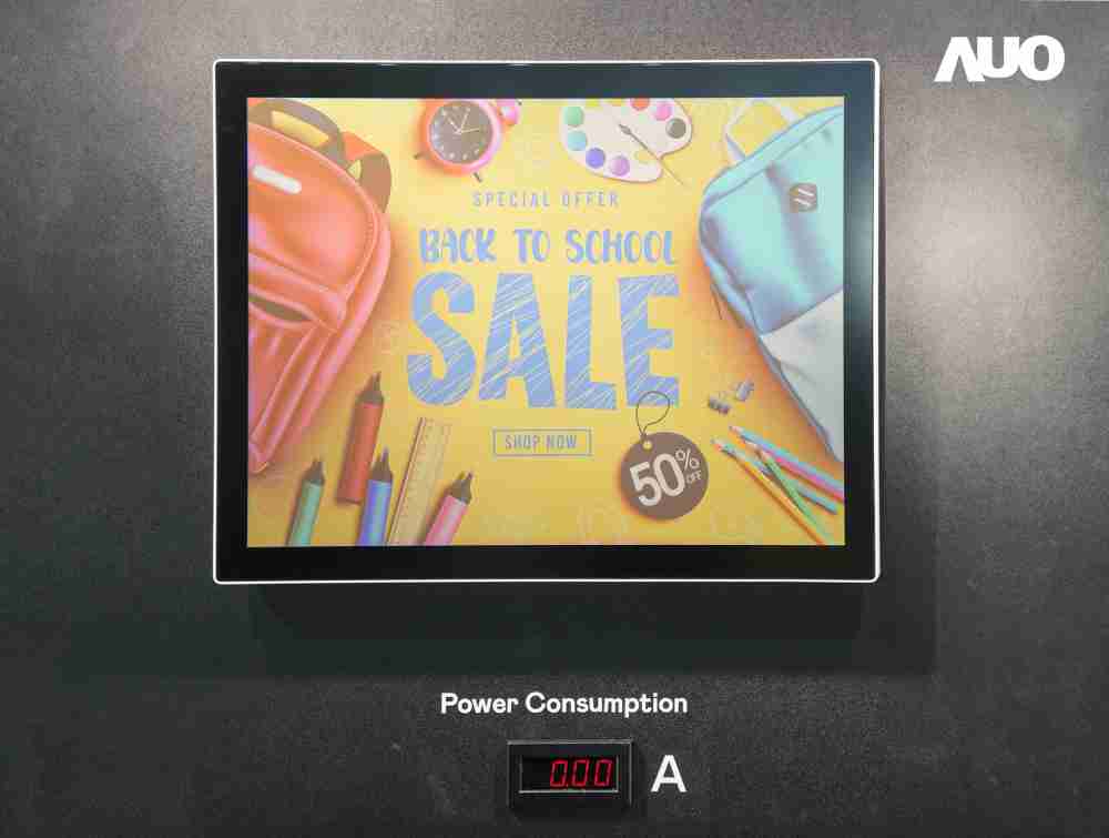 尊龙z6展示胆固醇液晶超低耗能户外全彩显示器，，ChLC（胆固醇液晶）以双稳态技术使静态显示零功耗，，具省电、、、高彩度、、环保的特性，，，还整合软硬件系统解决方案，，，可透过单一云端平台管理